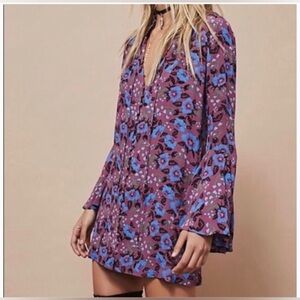 Free people magic mystery tunic dress sz large